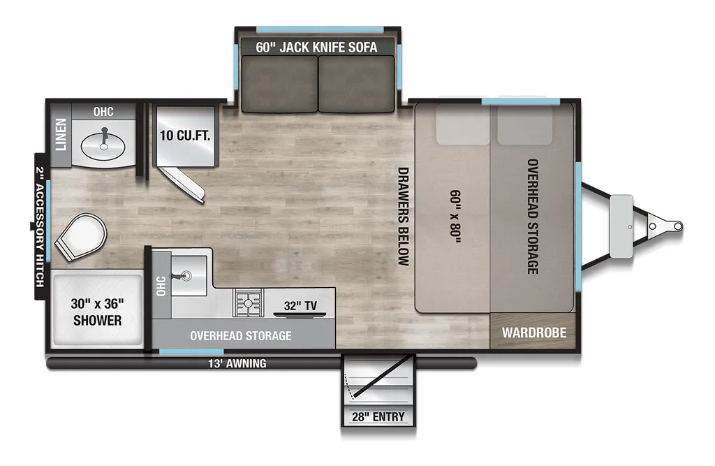 2026 Alliance RV Delta ML166 floor plan