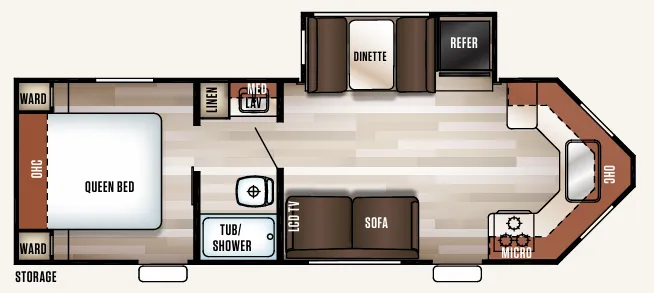 Forest River Cherokee 234VFK floor plan