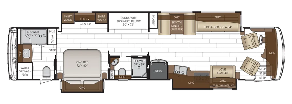 2026 Newmar Dutch Star 4340 floor plan
