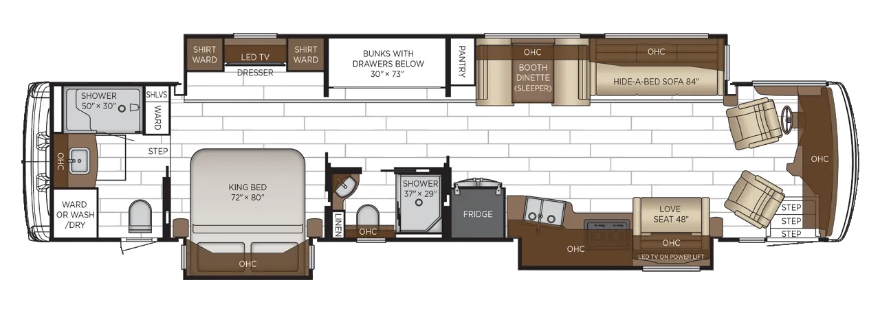 2026 Newmar Dutch Star 4340 - Floor plan