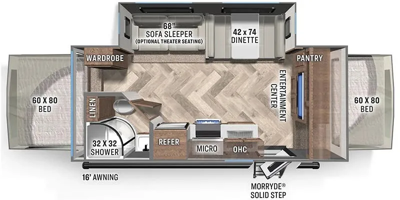 Palomino Solaire 241H floor plan
