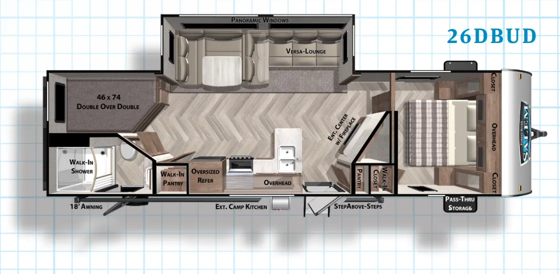 Forest River Salem 26DBUD exterior