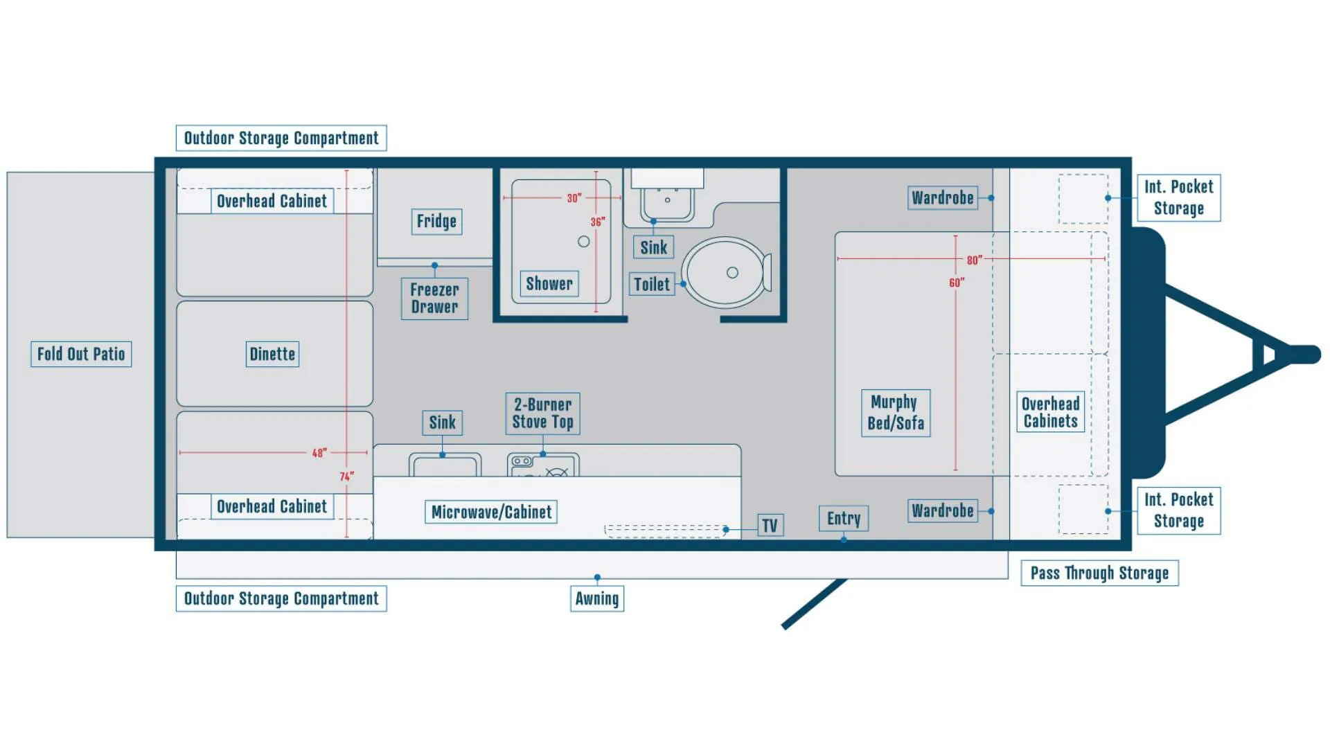 Bontrager Outdoors Comfort 21PD floor plan