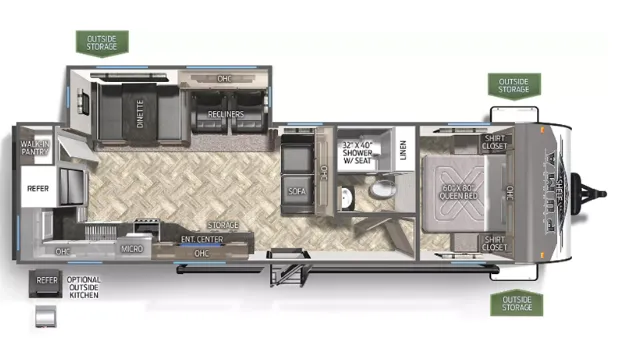 Palomino Puma 28RKQS floor plan