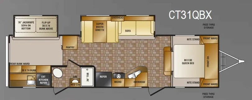 CrossRoads Cruiser CT31QBX floor plan