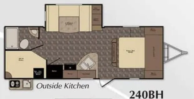 CrossRoads Sunset Trail Super Lite 240BH floor plan
