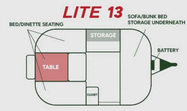 Scamp Lite 13 floor plan