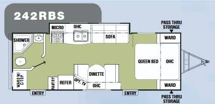 Coachmen Freedom Express 242RBS floor plan