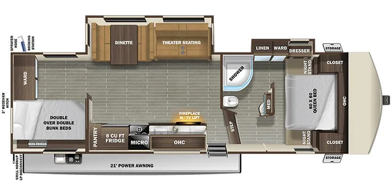 Starcraft Telluride 297BHS floor plan