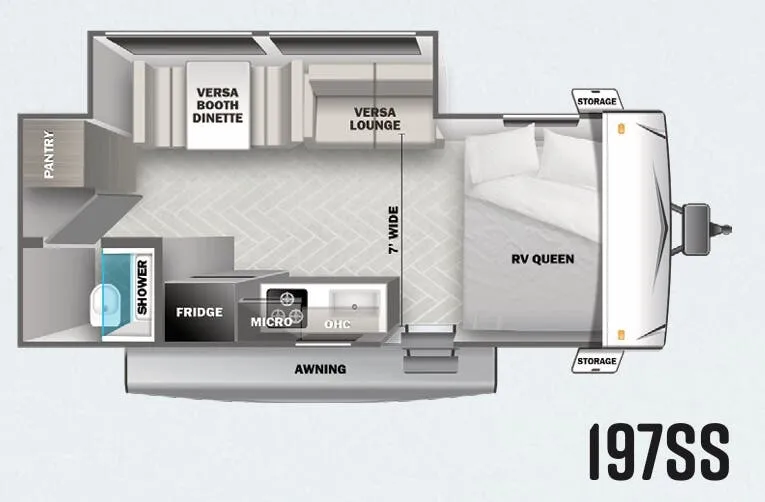 Forest River Salem 197SS floor plan