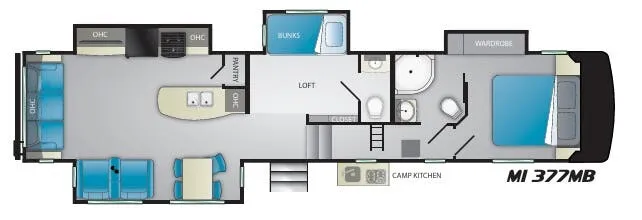 Heartland Milestone 377MB floor plan