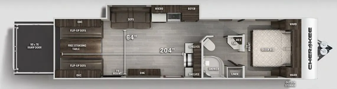 Forest River Cherokee 294RR floor plan