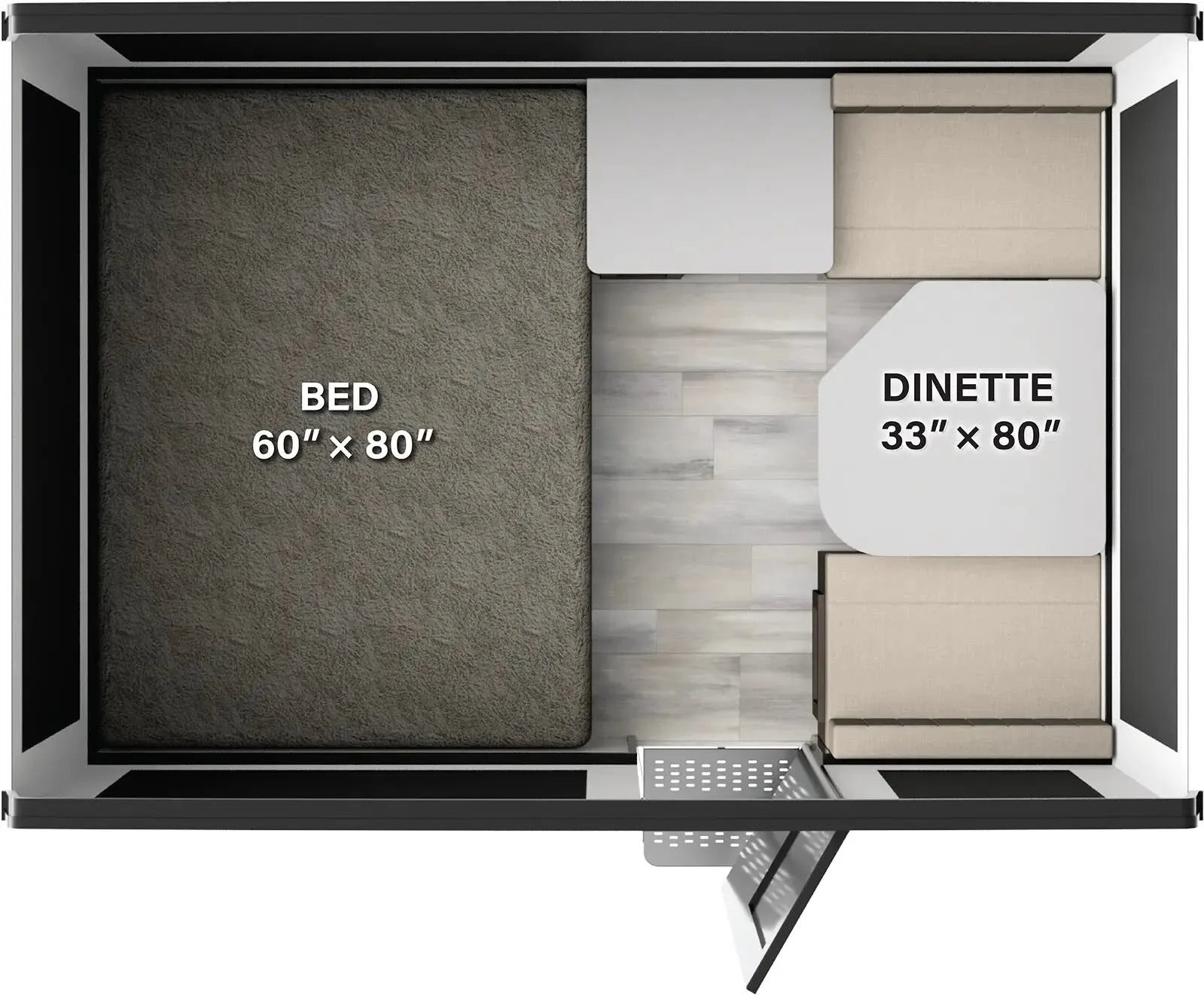 Forest River Flagstaff Off The Ground F171OTG floor plan