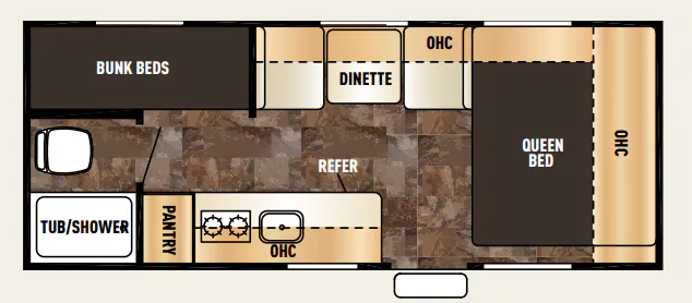 Forest River Cherokee Wolf Pup 16BHS floor plan
