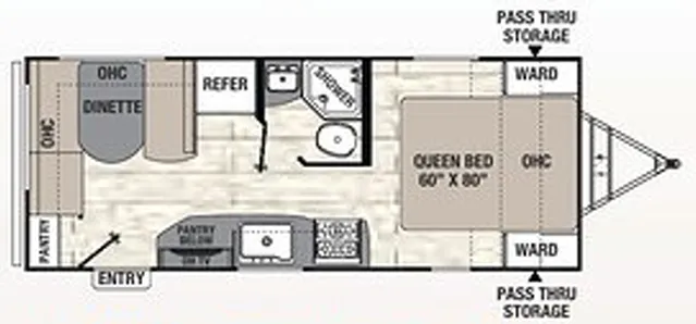 Coachmen Freedom Express Ultra Lite 204 RD floor plan