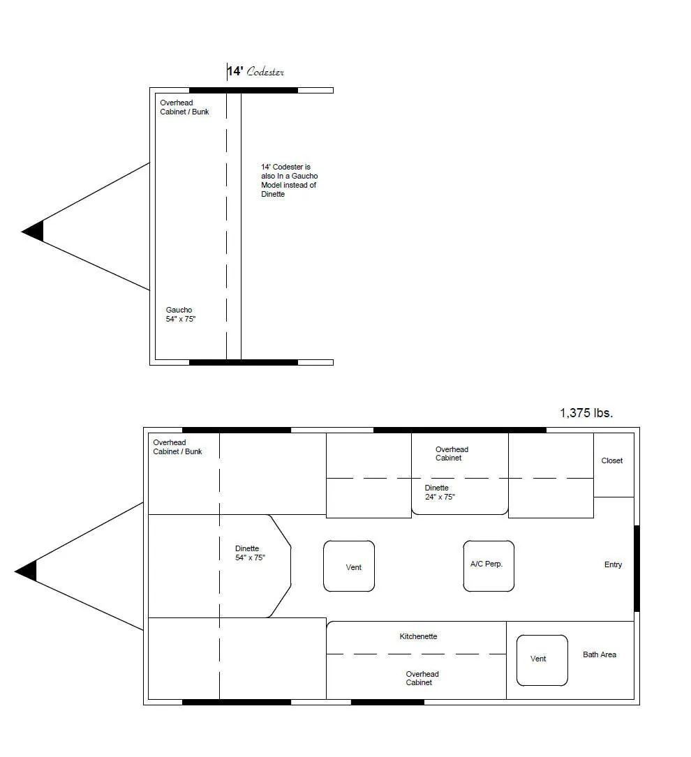 Taylor Coach Codester BASE floor plan