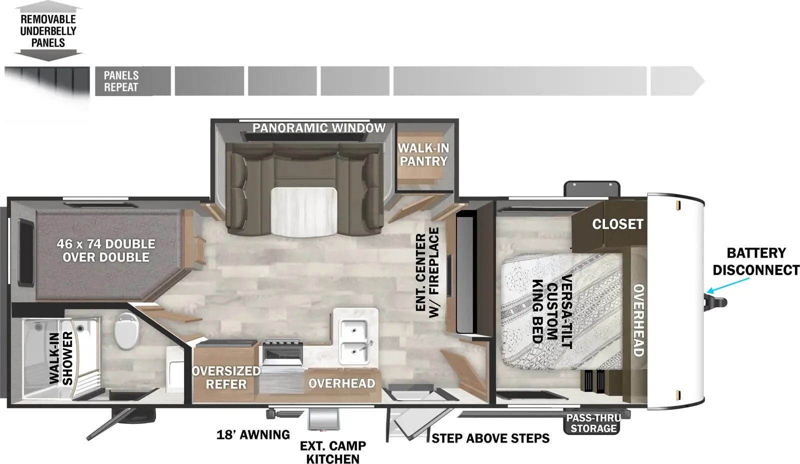 Forest River Salem Cruise Lite 240BHXL floor plan
