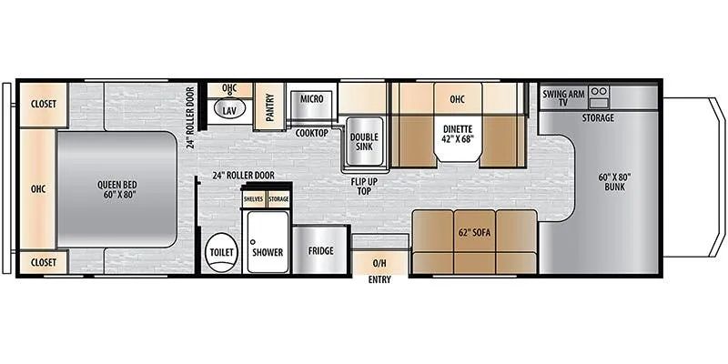 2025 East to West Entrada 2700NS - Floor plan