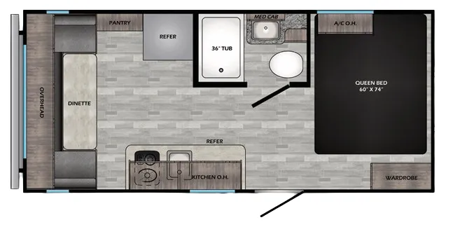 CrossRoads Zinger Lite 18RD floor plan