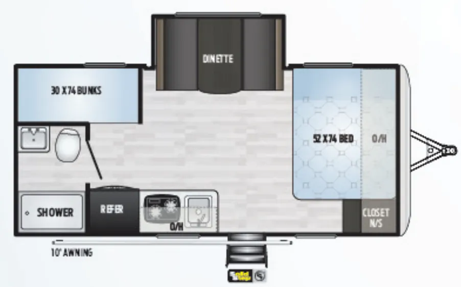 Keystone Springdale 1760BH floor plan