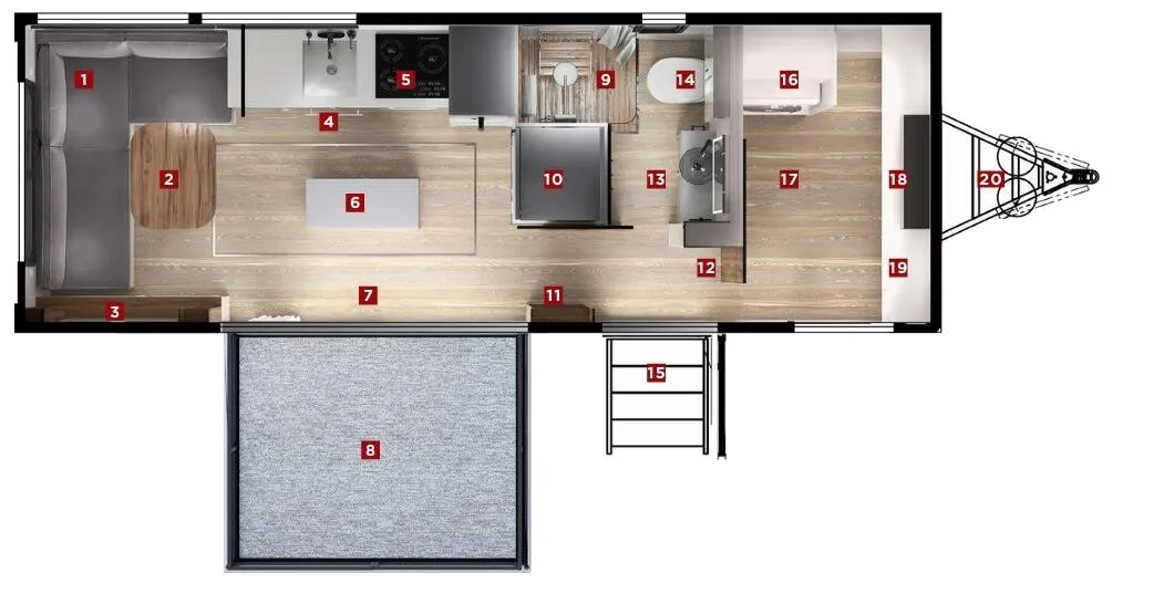 Living Vehicle HD Series HD24 floor plan