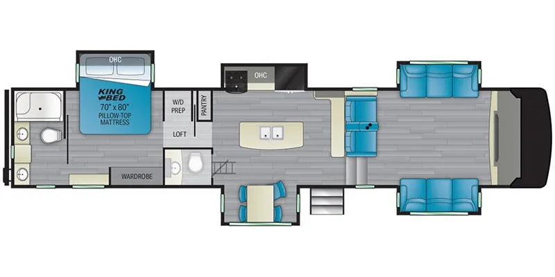 Heartland Milestone 379FLML floor plan