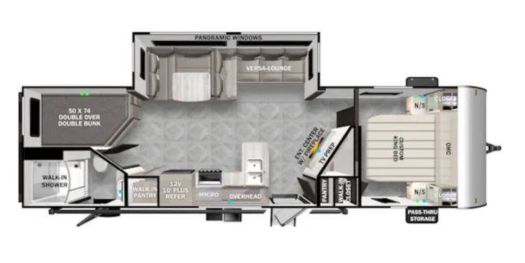 Forest River EVO 2740BH floor plan