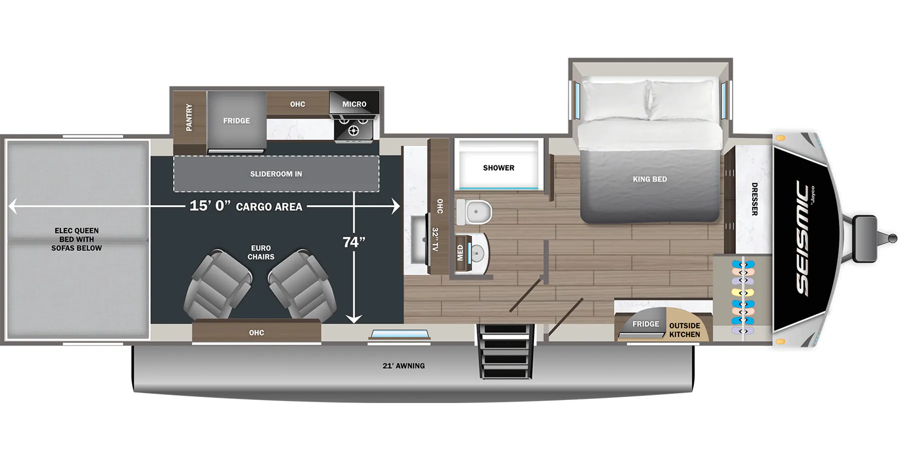 Jayco Seismic 265 floor plan