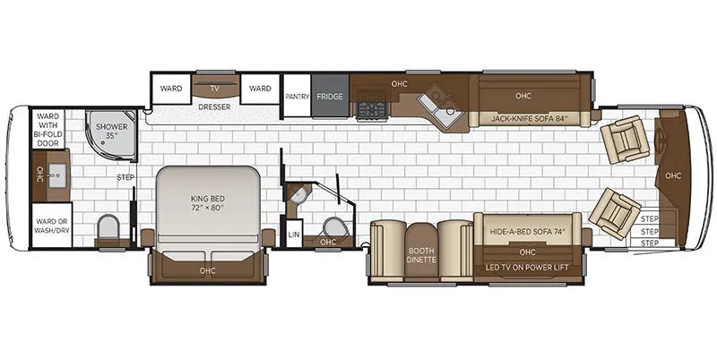 Newmar Kountry Star 4002 floor plan