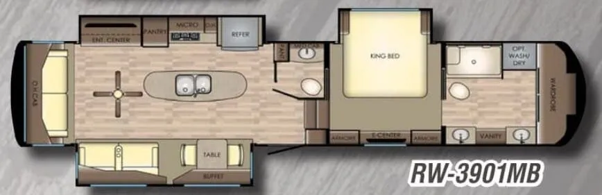 CrossRoads Redwood 3901MB floor plan