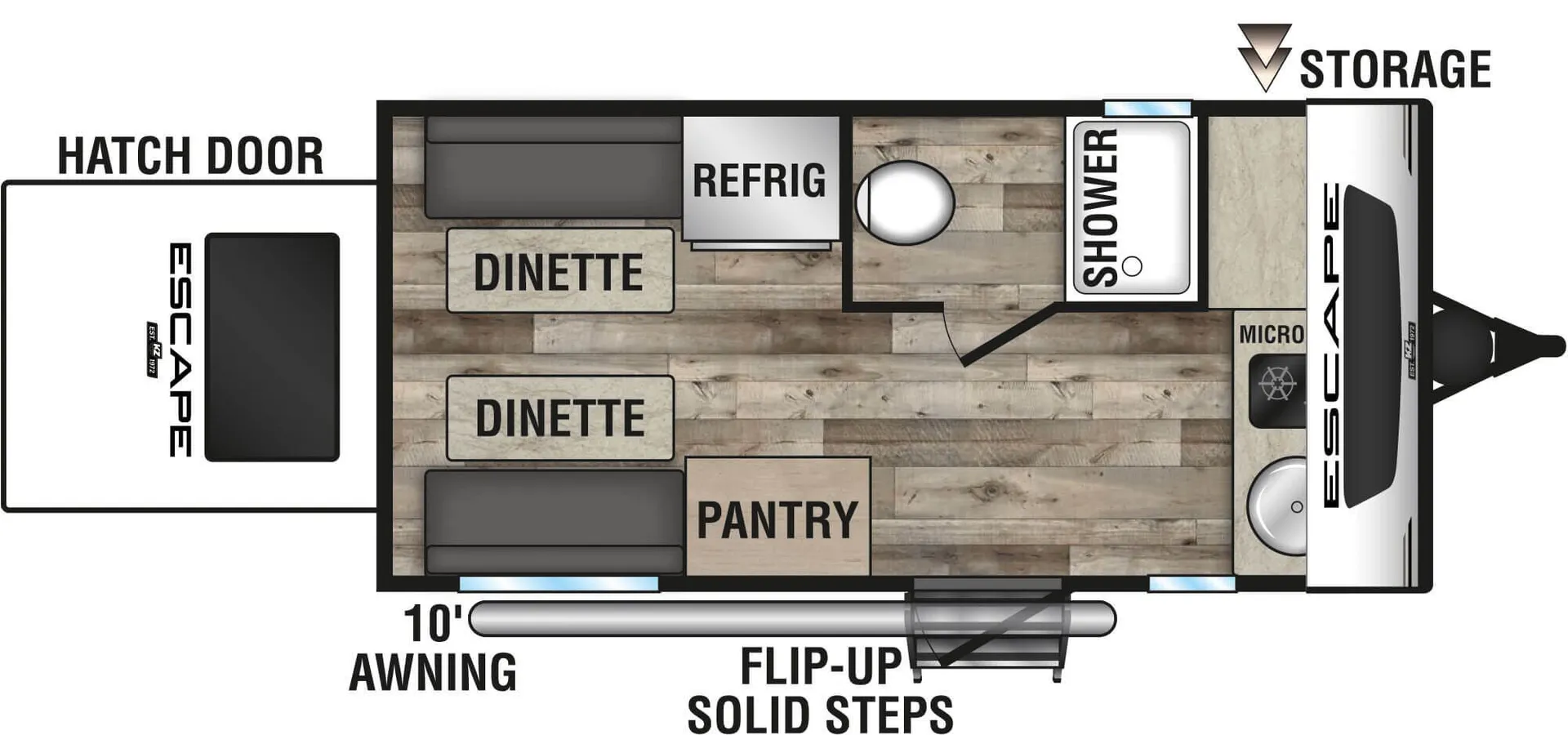 K-Z Escape E14 Hatch floor plan