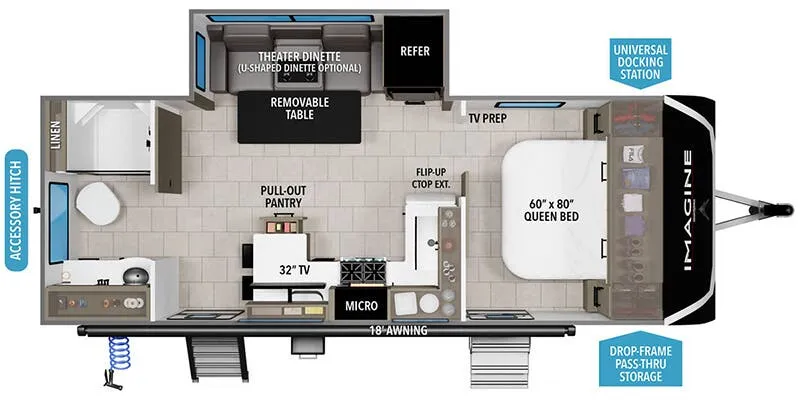 2025 Grand Design Imagine 2300MK - Floor plan