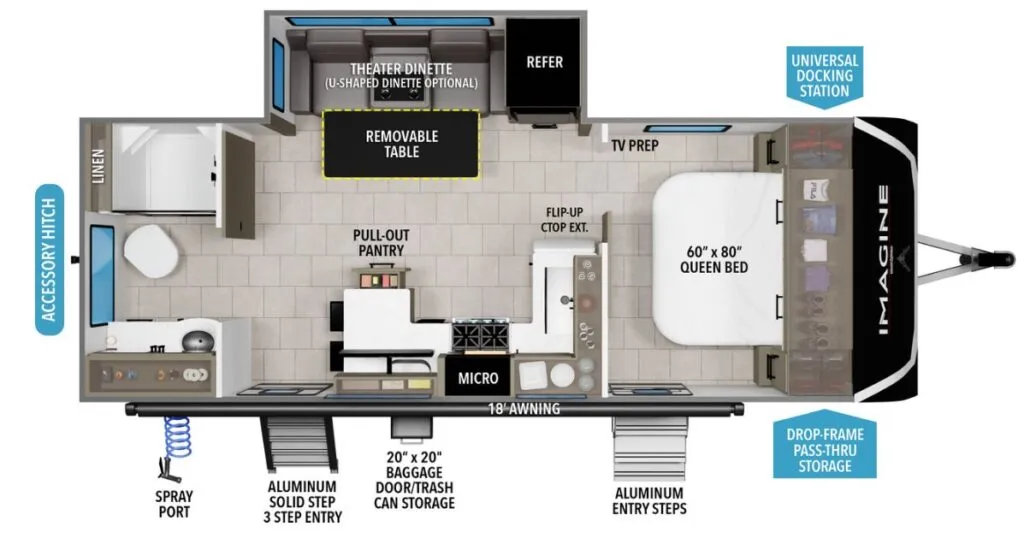 2026 Grand Design Imagine 2300MK floor plan
