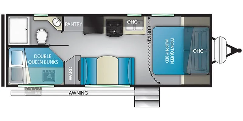 Heartland Mallard M230 floor plan