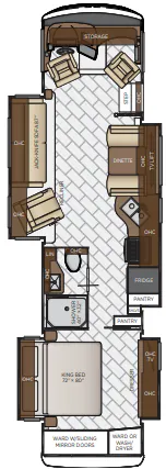 Newmar Canyon Star 3719 floor plan