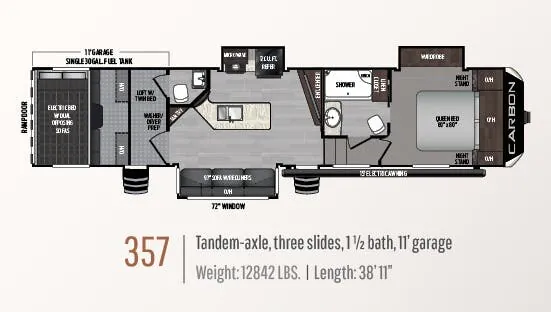 Keystone Carbon 357 floor plan