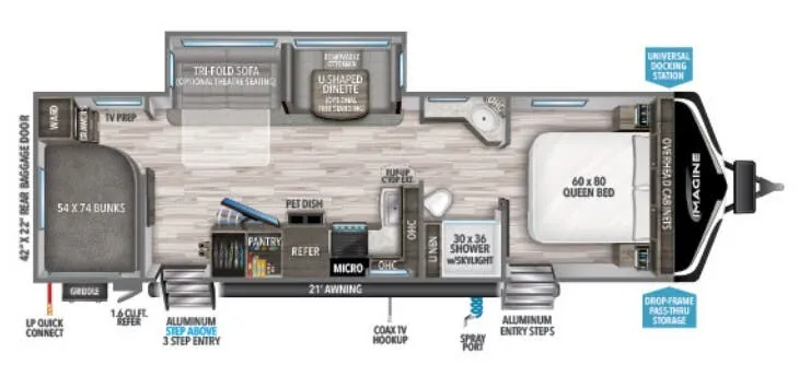 Grand Design Imagine 2910BH floor plan