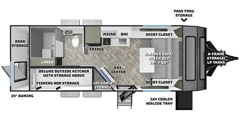 Palomino Pause 20.2 floor plan