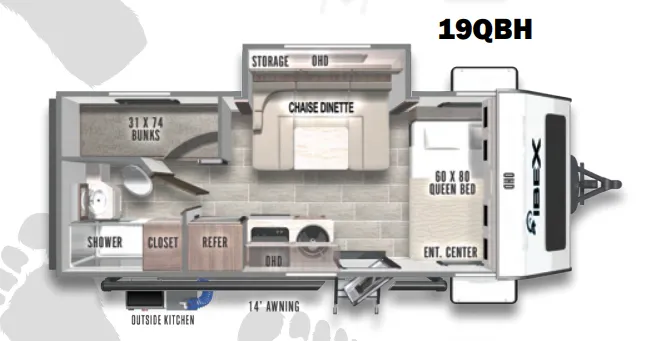Forest River IBEX 19QBH exterior