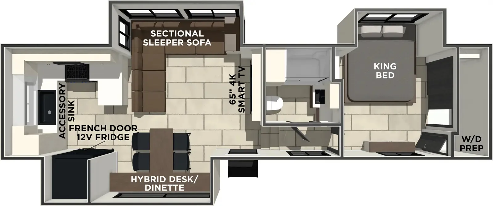 2026 Prime Time RV Crusader KING33 - Floor plan