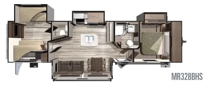 Highland Ridge Mesa Ridge MR328BHS floor plan
