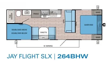 Jayco Jay Flight SLX 264BHW floor plan