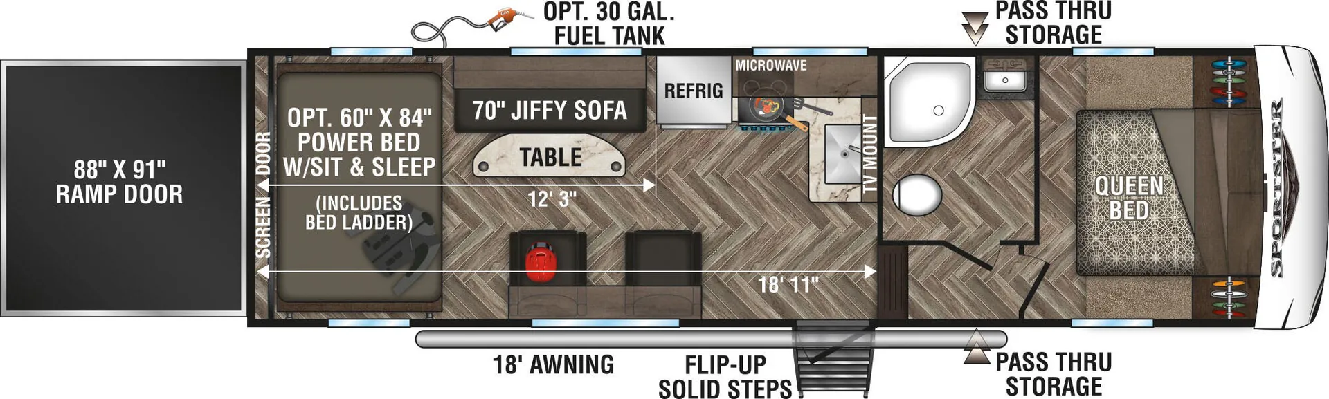 K-Z Sportster 280TH floor plan