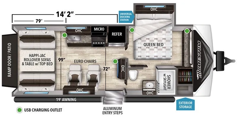 2021 Grand Design Momentum G-Class 21G - Floor plan