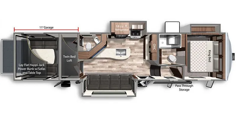 Dutchmen Voltage Triton 3551 floor plan