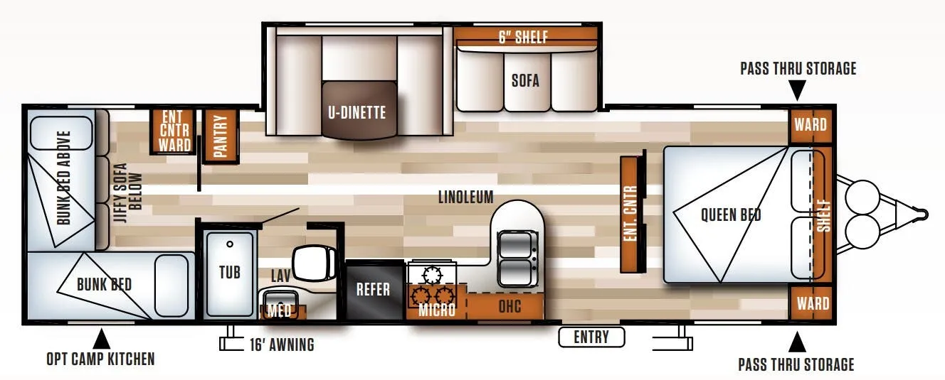 Forest River Salem Cruise Lite 273QBXL floor plan