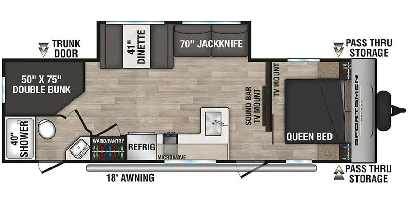 K-Z Sportsmen Select 261BHSL floor plan
