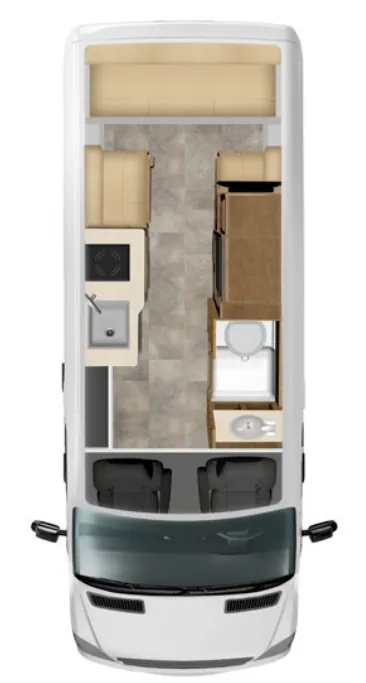 Pleasure-Way Ontour 2.2 Base floor plan