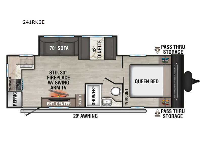 2025 K-Z Sportsmen SE 241RKSE - Floor plan
