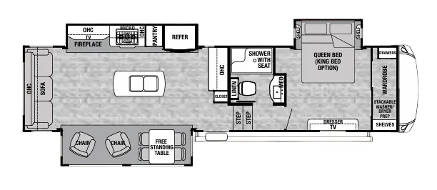 Forest River Cedar Creek Silverback 33IK floor plan